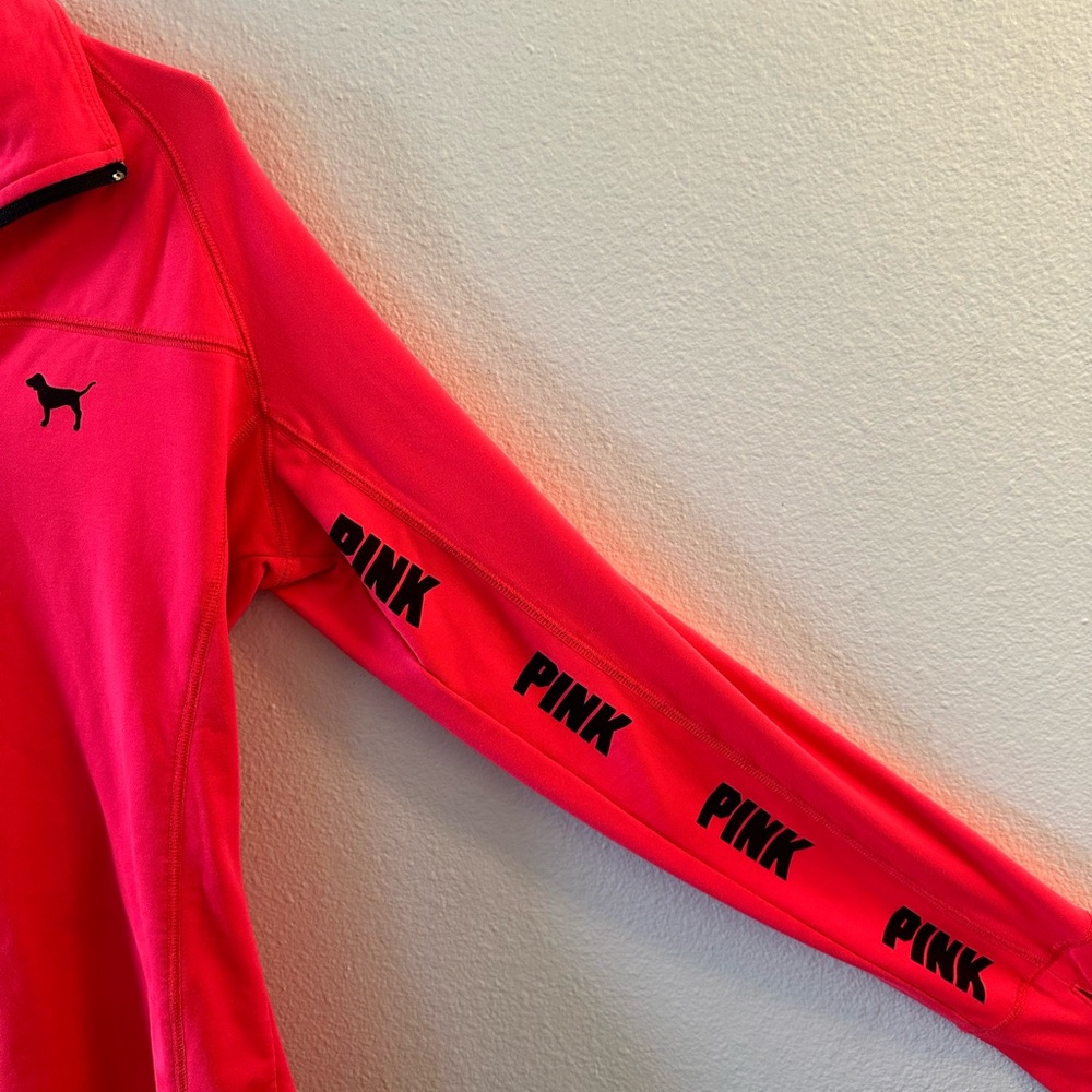 Victoria's Secret PINK Hot Pink/Neon Pullover - Picture 4 of 4